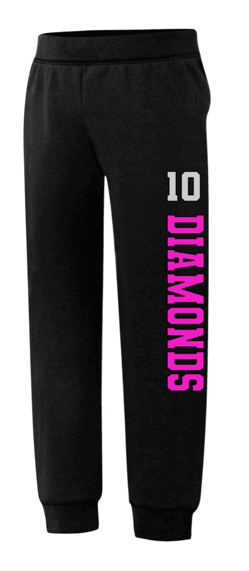 Pink Diamonds Jogger Sweat Pants Diamonds & #
